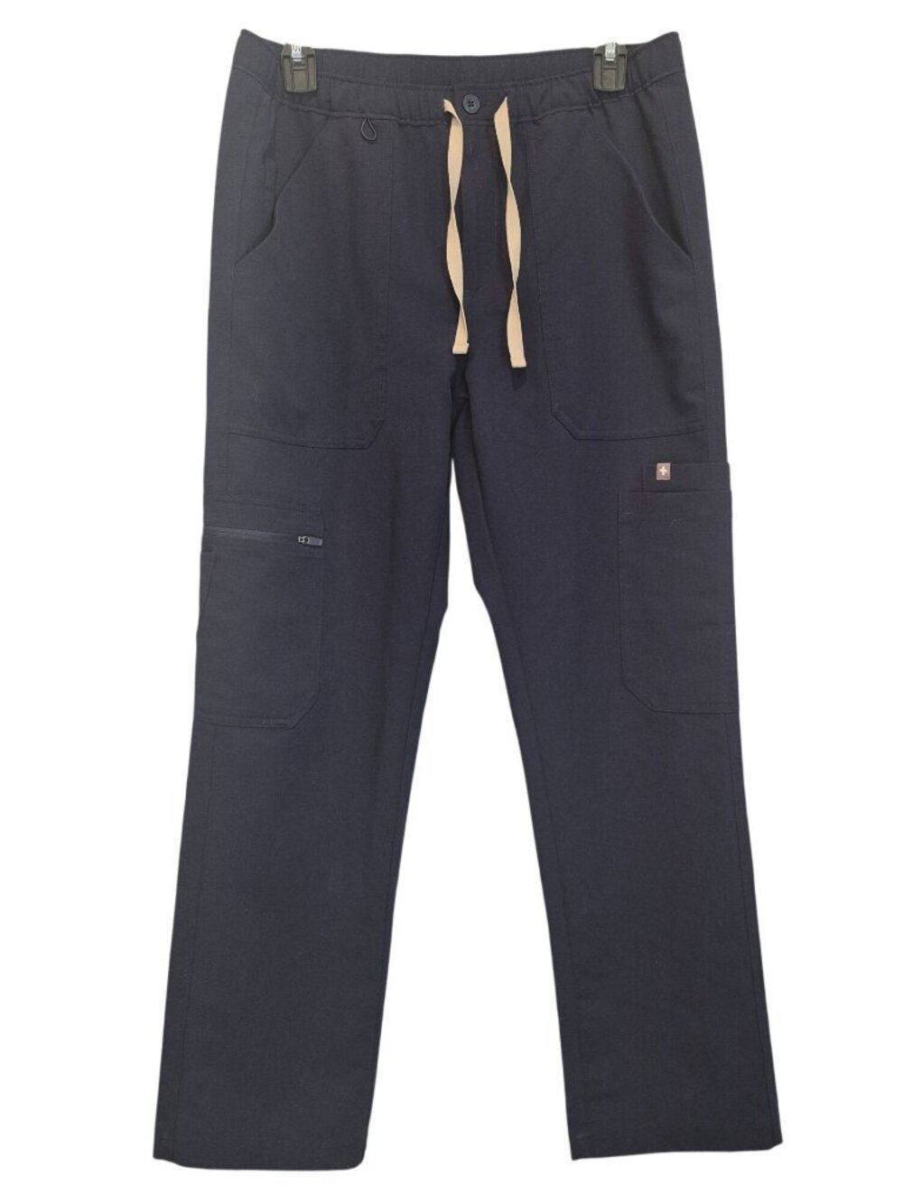 Figs Navy Blue Scrub Pants Straight Leg Technical Collection Womens Small Short